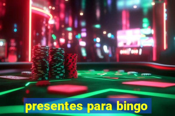 presentes para bingo